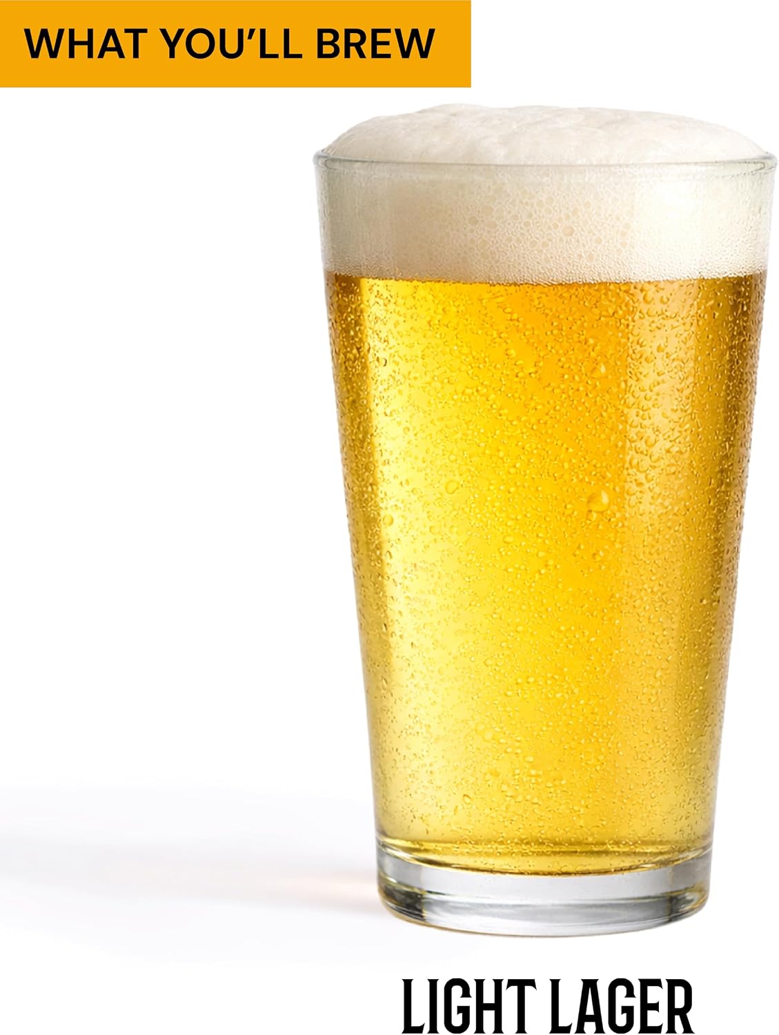Light - Craft Lager - Beer Making Kit - Make Your Own Craft Beer - Complete Equipment and Supplies - Starter Home
