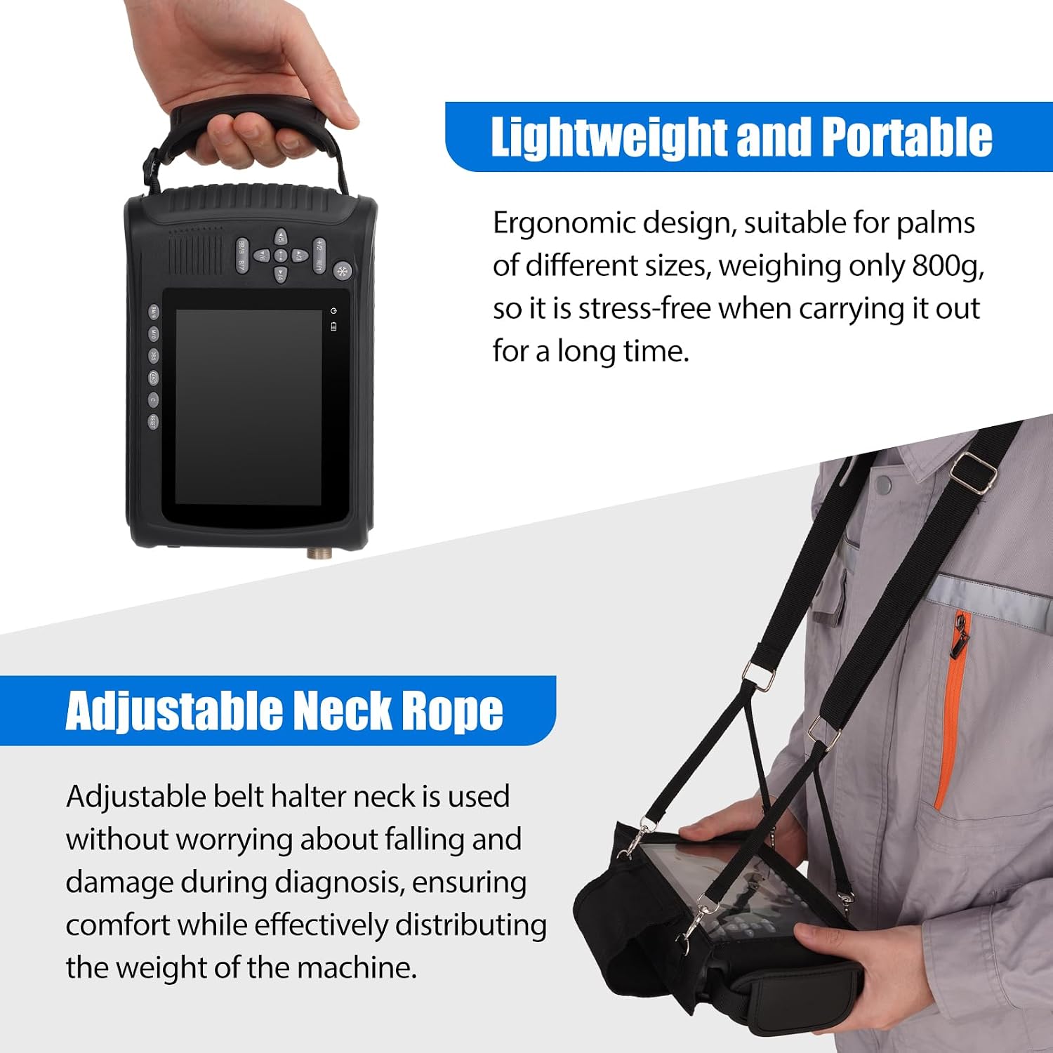 Portable Vet Handheld Scanner for Pregnancy - with Linear Probe, Pet Veterinary Ultrasound Machine for Cattle, Horse