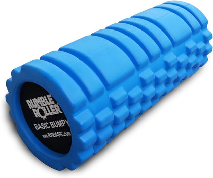 RumbleRoller Basic Bumpy Foam Roller, Solid Core EVA Foam Roller with Grid/Bump Texture for Deep Tissue Massage and