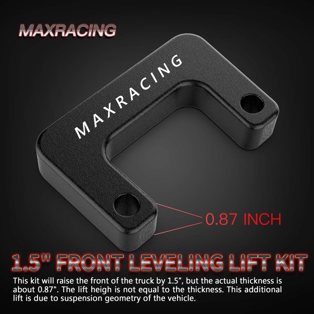 MAXRACING 1.5" Leveling Kit Compatible with 2007-2026 Silverado Sierra
