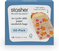 Recyclable Sealable Paper Sandwich Bags for Kids, 50 ct, Bee