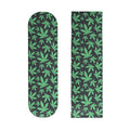 9" x 33" Green Maple Leaf Skateboard Grip Tape 2 Pack (23x84cm) | Bubble Free, Waterproof, Griptape for Scooter