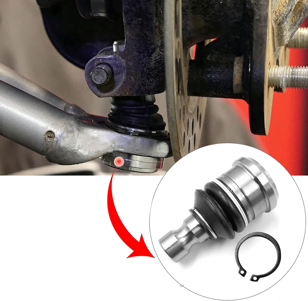 7061220 Ball Joint 4Pcs Compatible with 2009-2020 Polaris