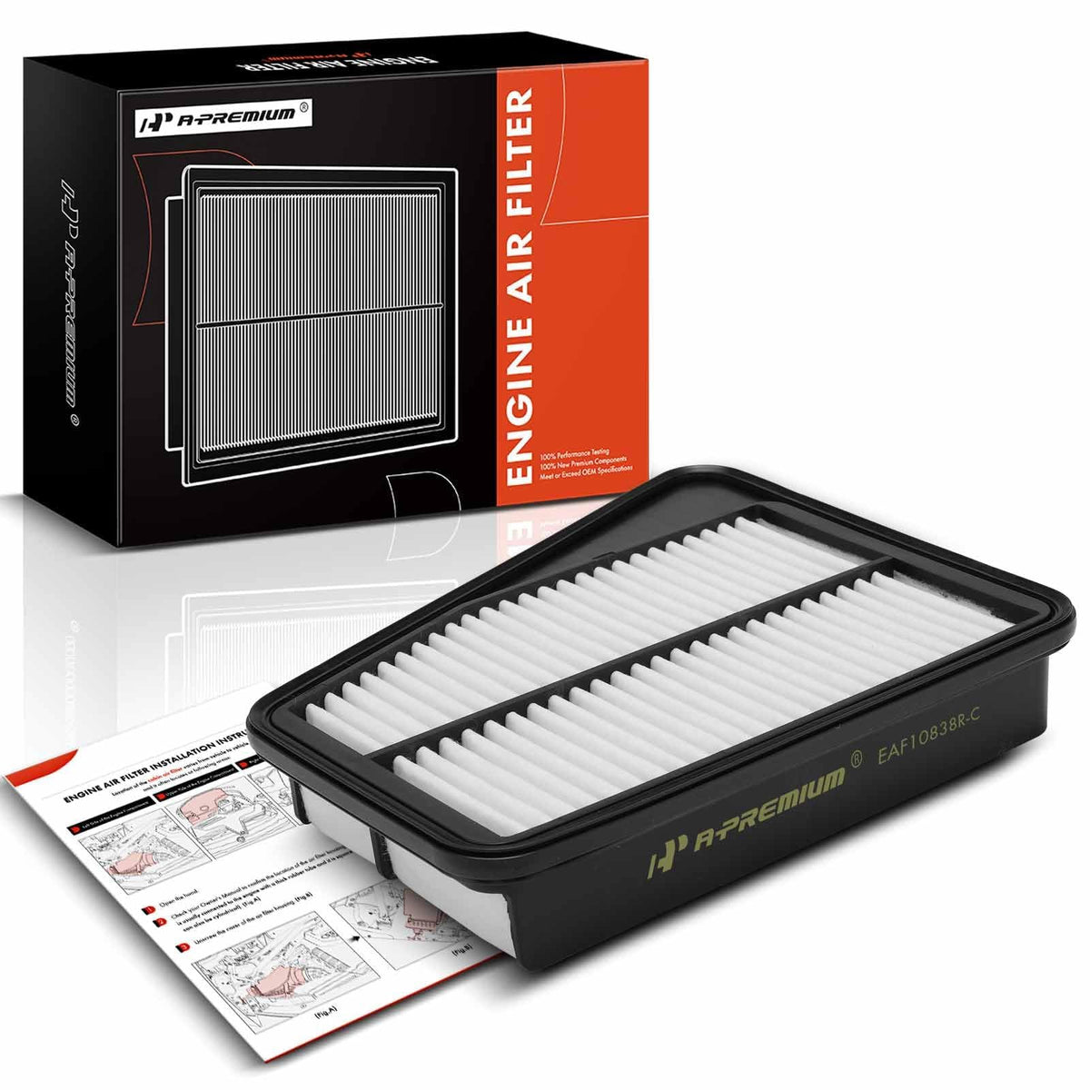 A-Premium Engine Air Filter Compatible with Kia & Genesis