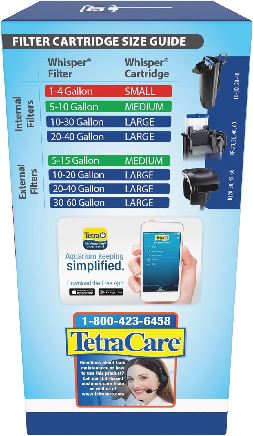 Whisper Bio-Bag Large Filter Cartridges for Aquariums, 3 Count
