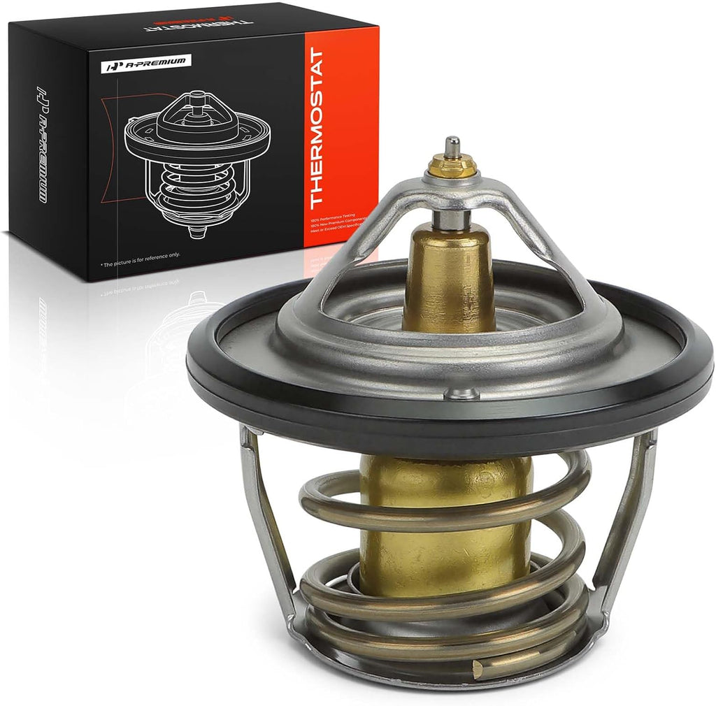 A-Premium Engine Coolant Thermostat with Seal Compatible with Subaru, Saab
