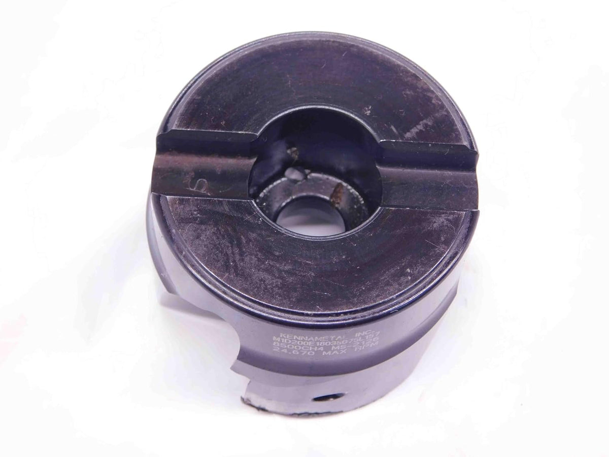 KENNAMETAL 2" O.D. COOLANT FACE Mill M1D200E1803S075L157 3/4 Pilot 3 Pockets 2.0 - JJ2261CH5