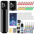 Tattoo Gun Kit, Wireless Tattoo Pen with 2 Battery