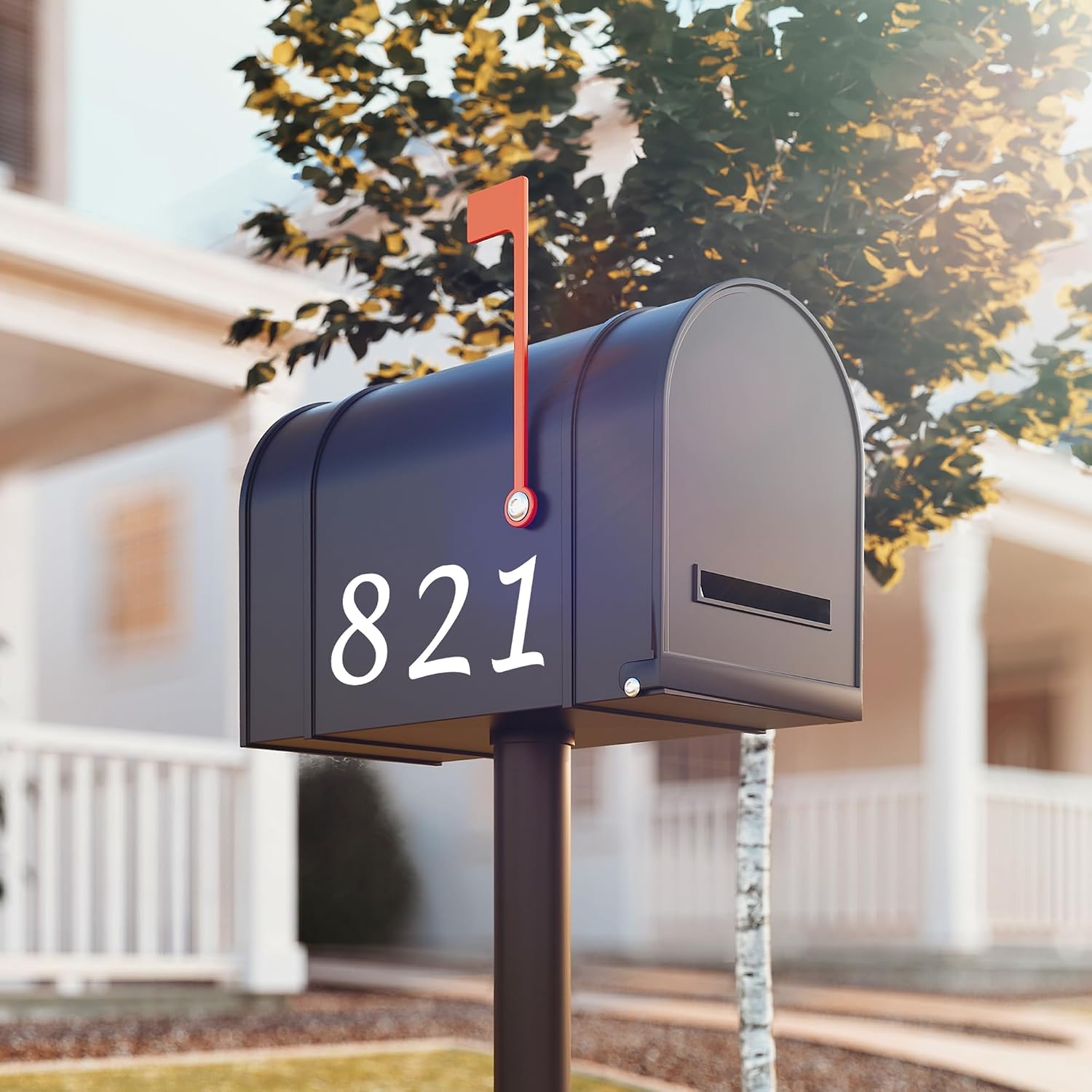 Mailbox Numbers For Outside, 2" Tall, 5 Sets, Reflective | Efficient Deliveries, Aids Emergency Responsiveness, 0-9