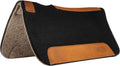 25" x 26 Pony Contoured Pure Wool Felt Horse Saddle Pad, Shock Absorbing Western Saddle Pad for Comfort Protection