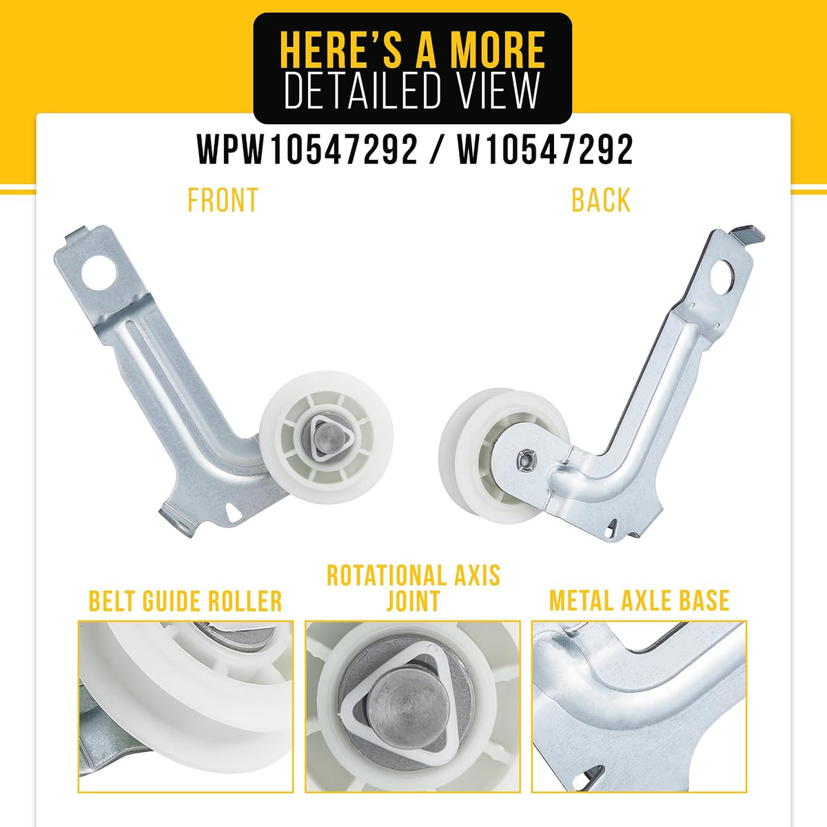 Dryer Idler Pulley Wheel And Arm for Maytag MEDB880BW0