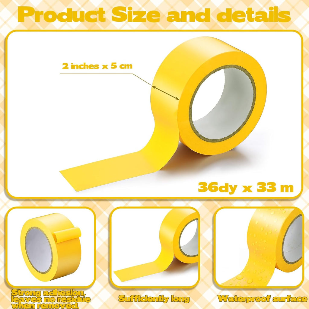 8 Rolls Floor Marking Tape Set, 2 Inch x 36 Yards Color Coding