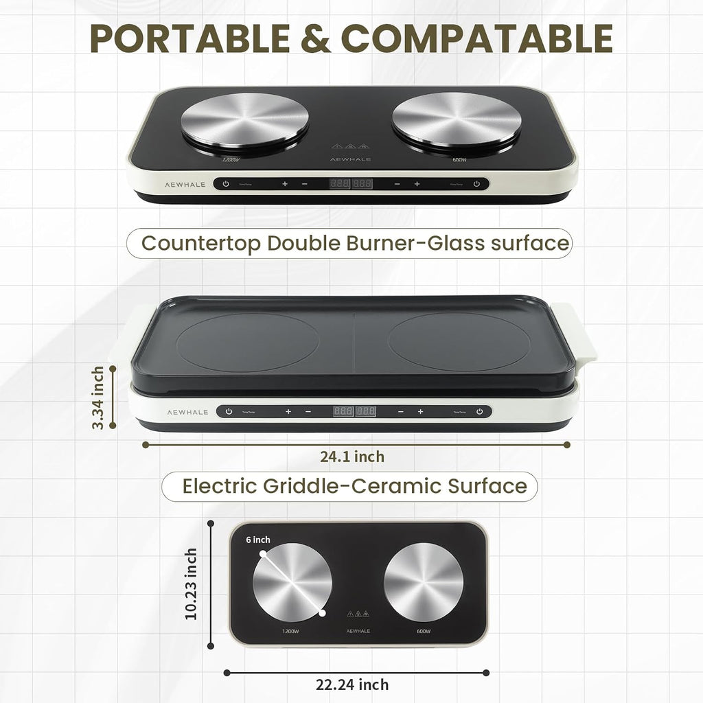 Countertop 2 Burners, Electric Hot Plate
