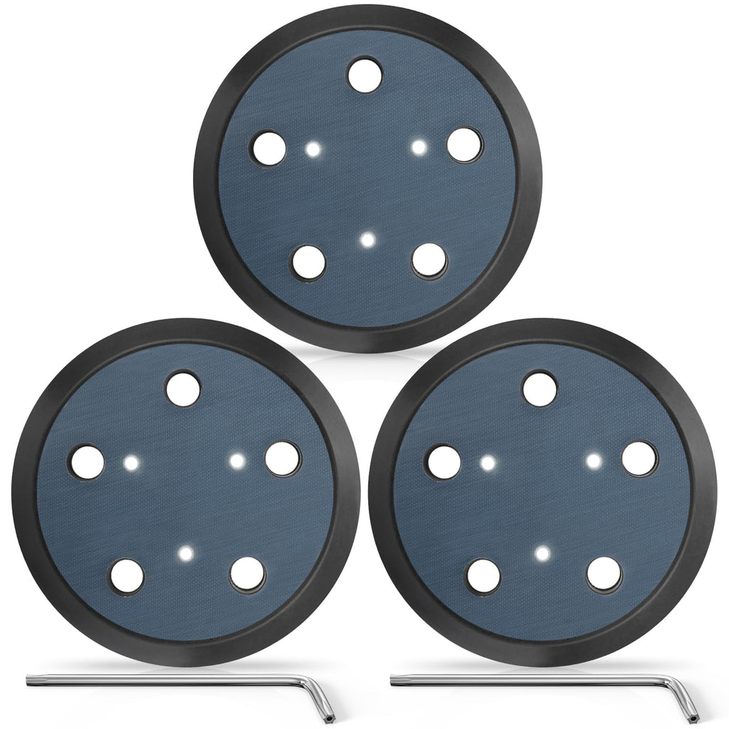 Gnellkoor Orbital Sander Pad Replacement for Porter Cable 333, 3 Pack