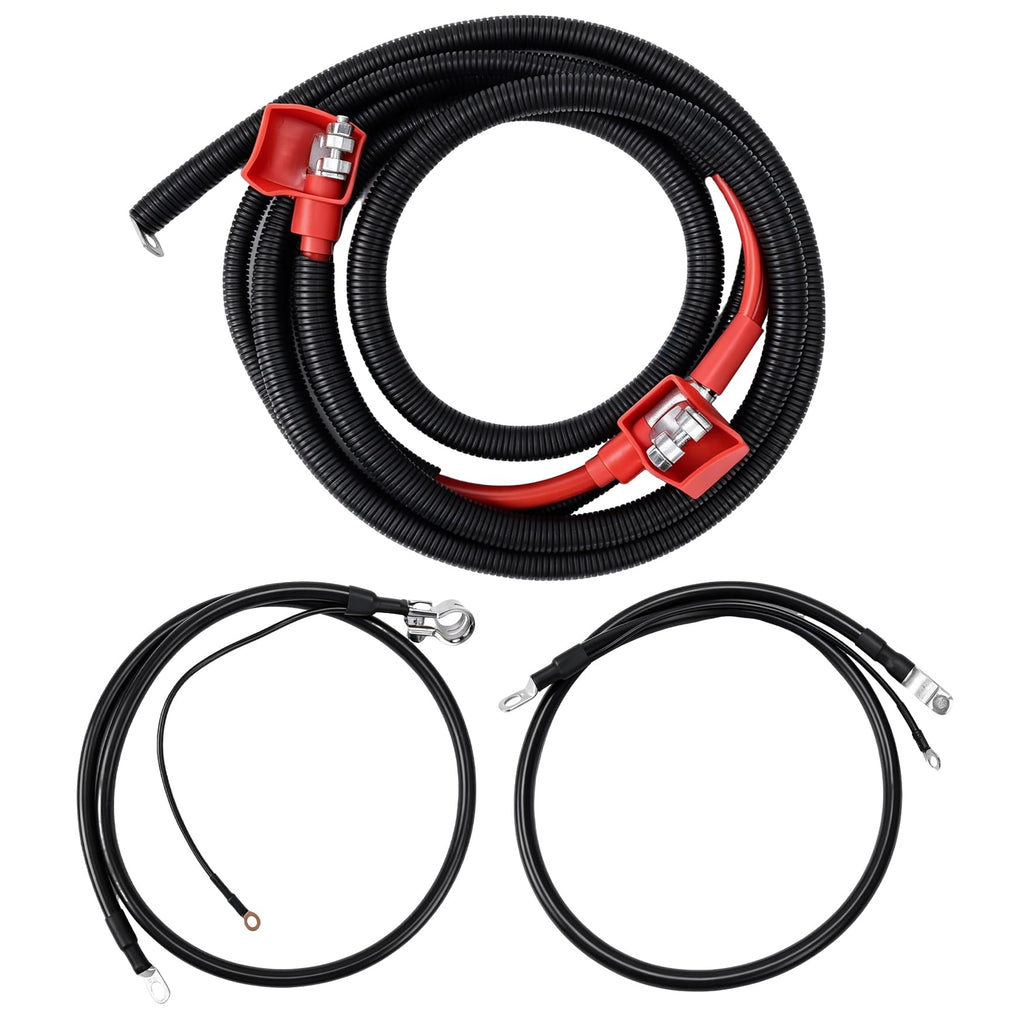MTOSYSARI Negative & Positive Battery Starter Cable Kit F2TZ14301D