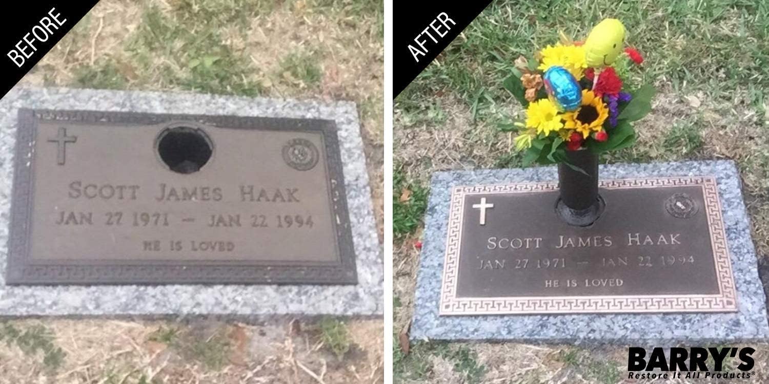Cemetery Marker Care System | The Internet Sensation that cleans and restores Cemetery Markers! Removes hard water