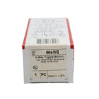 Pass & Seymour Legrand 664-WG Grounding Toggle Switch, 4-Way, 15A, 120V, White