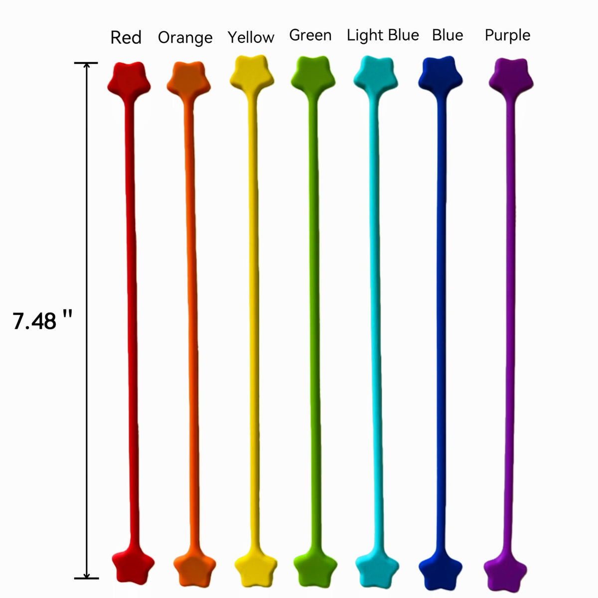 Reusable Silicone Twist Ties, 7.48'' Magnetic Cable Ties with Strong Magnet for Organizing Cables, Hanging Stuff, USB