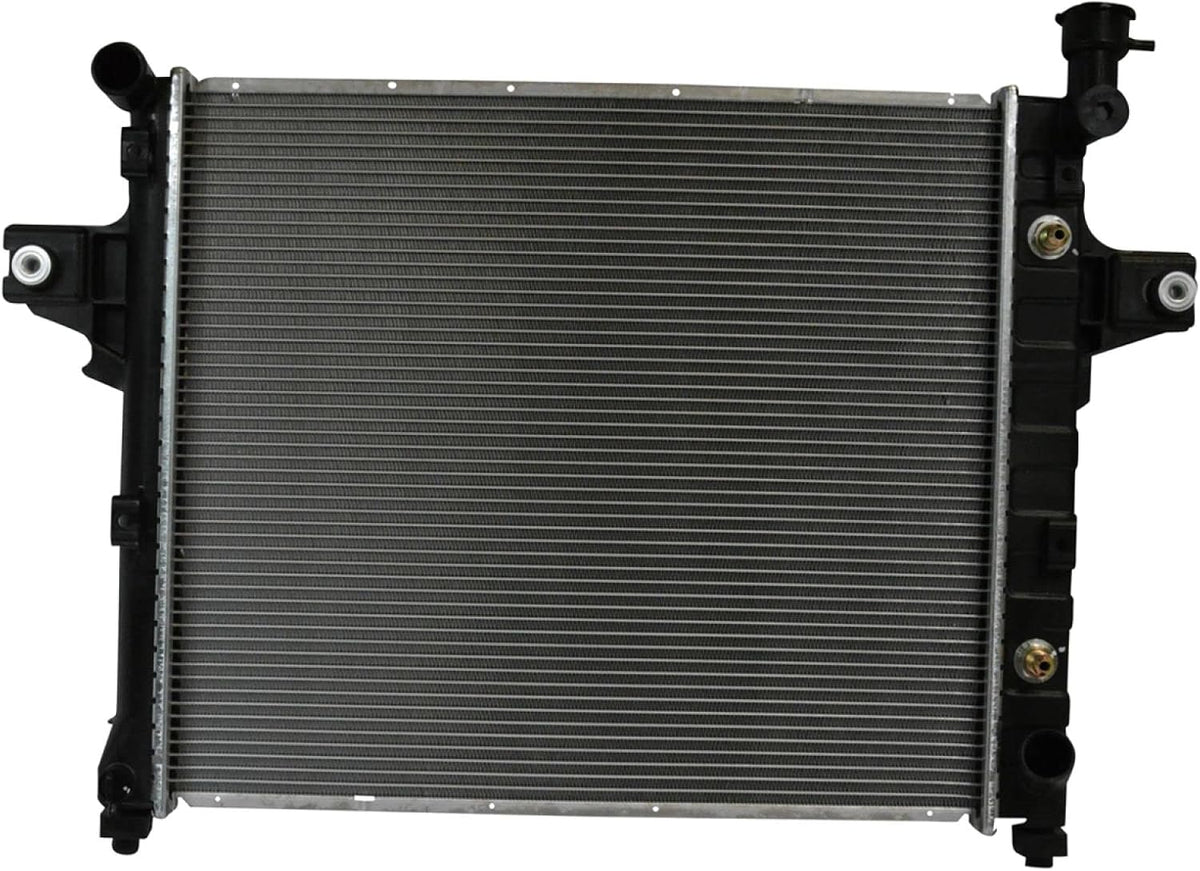 TRQ Radiator Assembly Aluminum Core Cross Flow with Transmission Oil Cooler