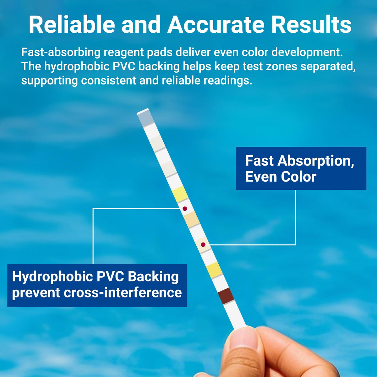 8-Way Pool Test Strips -150 CT Pool Salt Test Strips for Hot tub and Spa