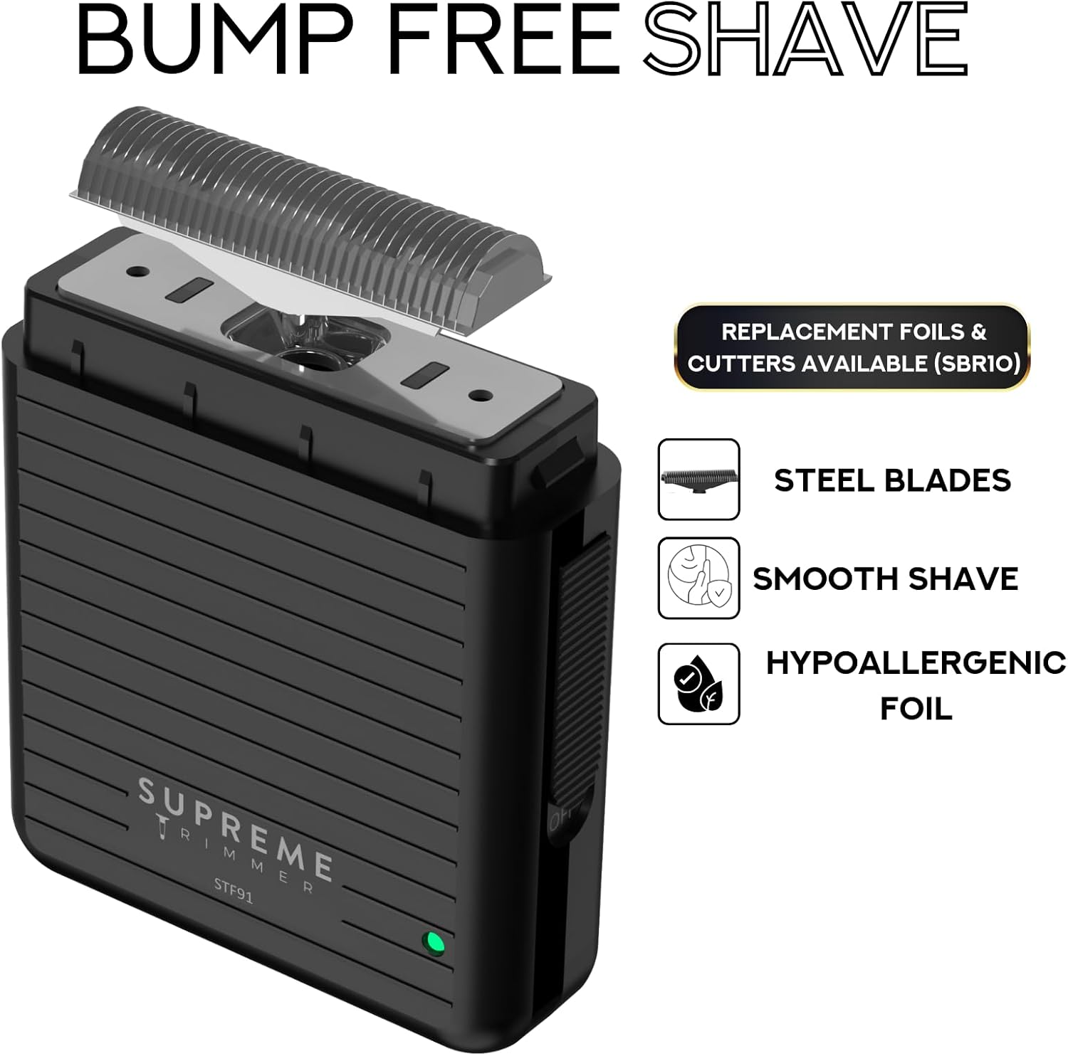Solo Lite Foil Shaver for Men | Rechargeable Electric Razor + 90 Min Runtime, Type-C USB Fast Charging | Lightweight