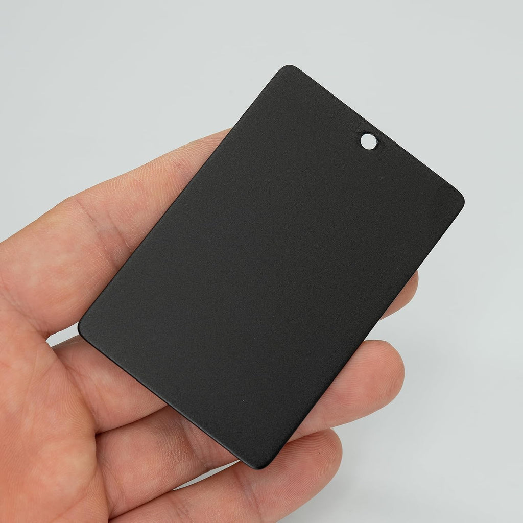 Anodized Aluminum Engraving Blanks 2x3 Inch 25 Pack (Black)