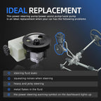Power Steering Pump with Pulley&Serpentine Drive Belt for Liberty