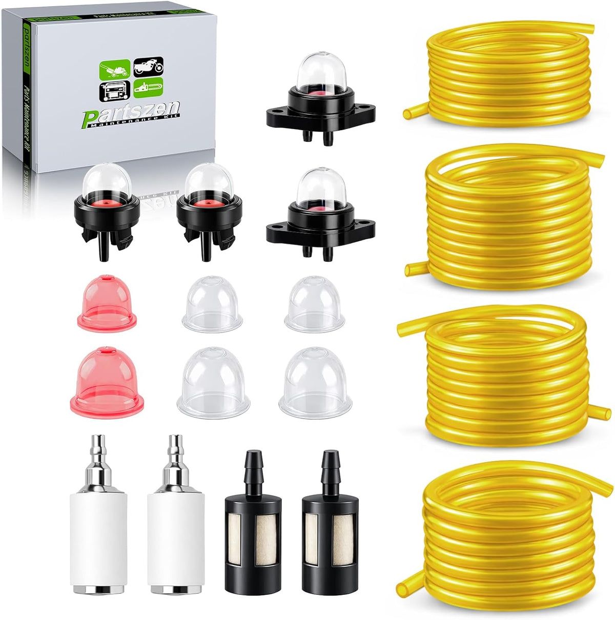 Fuel Line for Craftsman Poulan Ryobi Echo Chainsaw Small Engine | Gas Hose Tube Kit for Walbro Stihl Zama Oregon