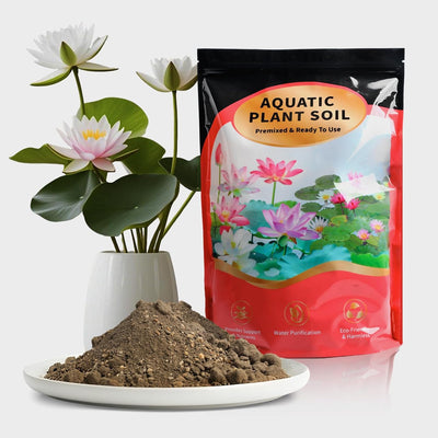Aquatic Plant Soil for Lotus & Pond Plants/Aquaquarium Substrate 3.3 LBS - Natural Organic Growing Medium for
