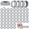 Pushglossy 50 Pcs 3/4 Inch Plastic Electrical Conduit Fittings