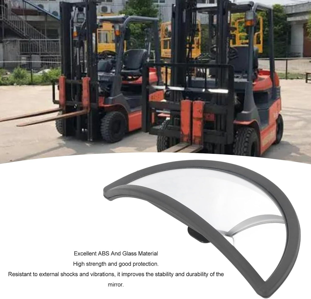 1 Pc Rearview Mirror Blindspot for Forklift, ABS and Glass Safety Security Half Dome Mirror, Convex Mirror for Most