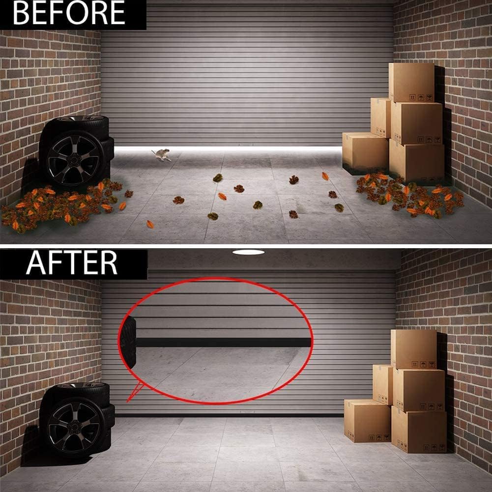 [New Upgrade] Huge Gap Door Draft Stopper, 3.4" W Widened Door Sweep Seal Gap Up to 1.8" for Interior & Exterior