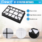 Erinice EF-12 52731 Media Filter Compatible with Kenmore Pet Friendly