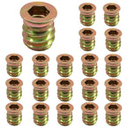 Piutouyar 20 Pcs M6x13mm Threaded Inserts Nuts for Wood