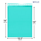 Teal Bubble Mailers 10.5x16, Poly Padded Envelopes #5, 100 Pack Bulk