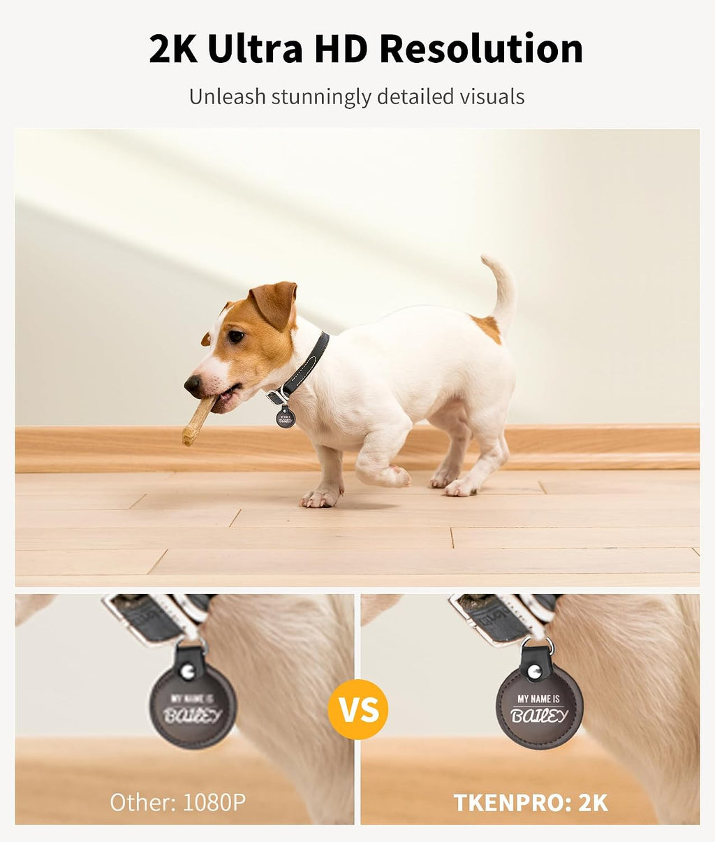 2K Pet Camera Treat Dispenser, 360°View Dog Camera with Phone App, 5G&2.4G WiFi 2-Way Talk Pet Cam Indoor for Cats