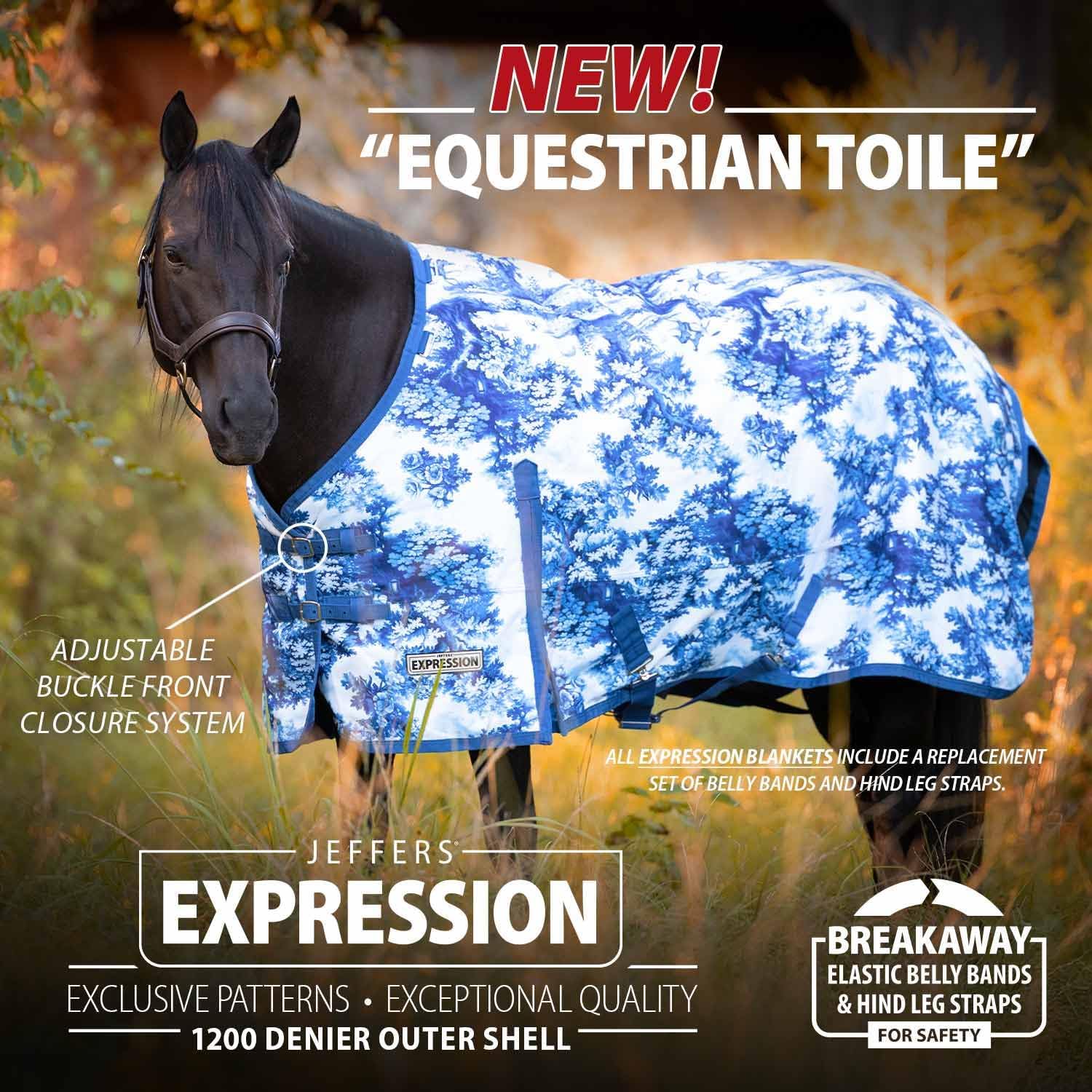 Expression 1200 Denier Standard Neck Turnout Sheet, 87" - 0g Lightweight Waterproof Horse Blanket, Breathable Outdoor