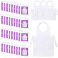 200 Pack 44 x 30'' Plastic Disposable Aprons Large Clear for Cooking