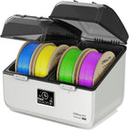 Filament Dryer Box for 4 Spools, Space Pi X4 Lite Dual Independent Heating Chambers with Fan, 75°C Rapid Dryer for