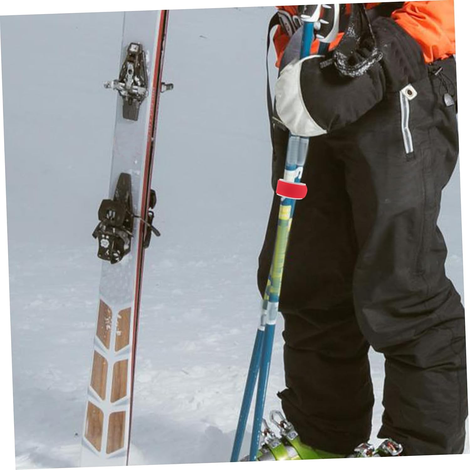 2pcs Snowboard Binding Strap Sled Fixing Strap Portable Ties for Secure Ski Gear Durable and Lightweight Sports