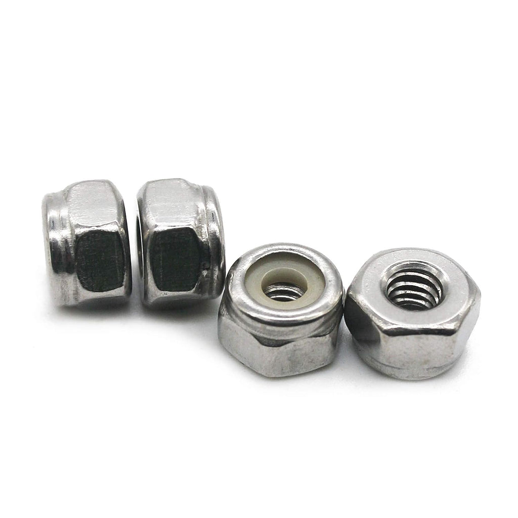 Fullerkreg #10-24 Hexagon Nylon Locking Nuts, 100 Pack