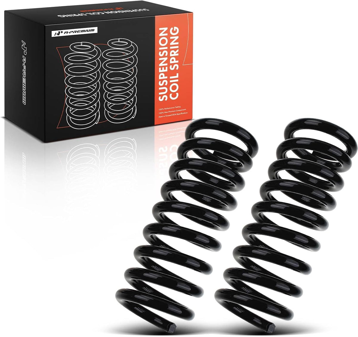 A-Premium 2-Pack Front Suspension Coil Spring Set Compatible with Dodge