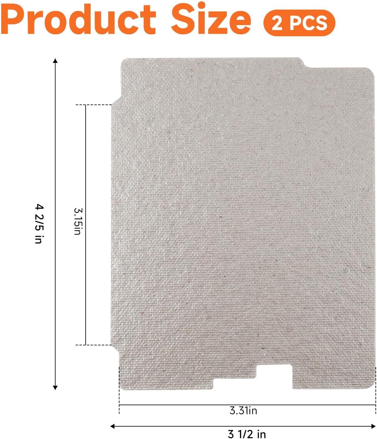 Waveguide Cover 2PCS Microwave Waveguide Mica Sheet Compatible with Frigidaire Electrolux Kenmore CGLMV168 Replace#: