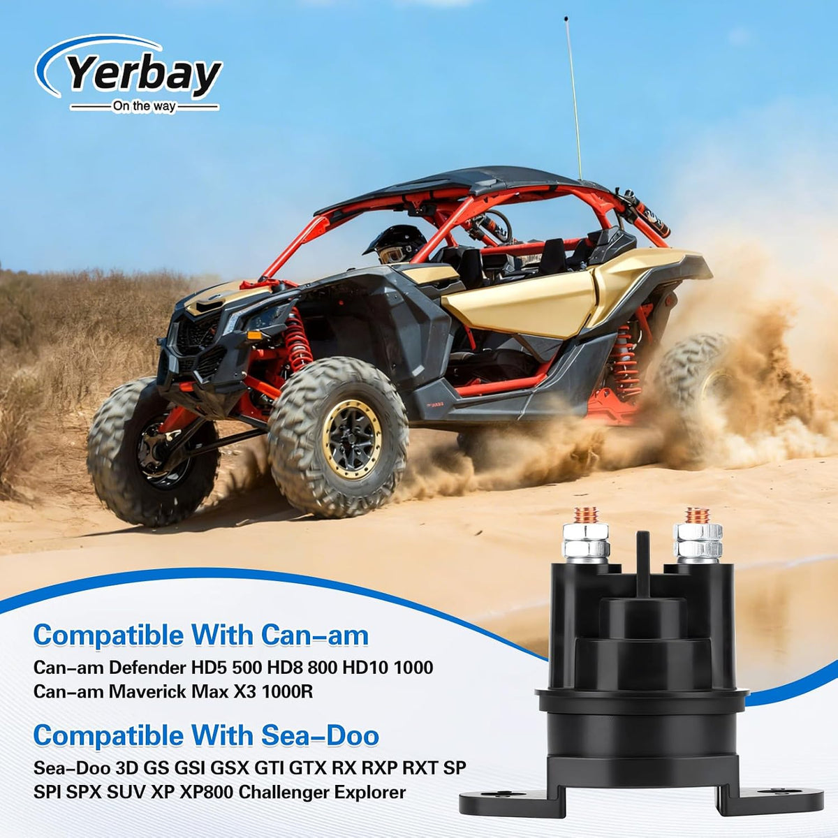 278001802 278003012 Starter Solenoid Relay for Can-am Defender HD5/8/10