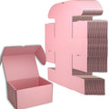 10x7x5 Shipping Boxes Pink Mailer Corrugated Cardboard Box Set of 20