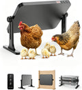2026 Smart Chicken Coop Heater, 200W Brooder Plate, Certified,Black