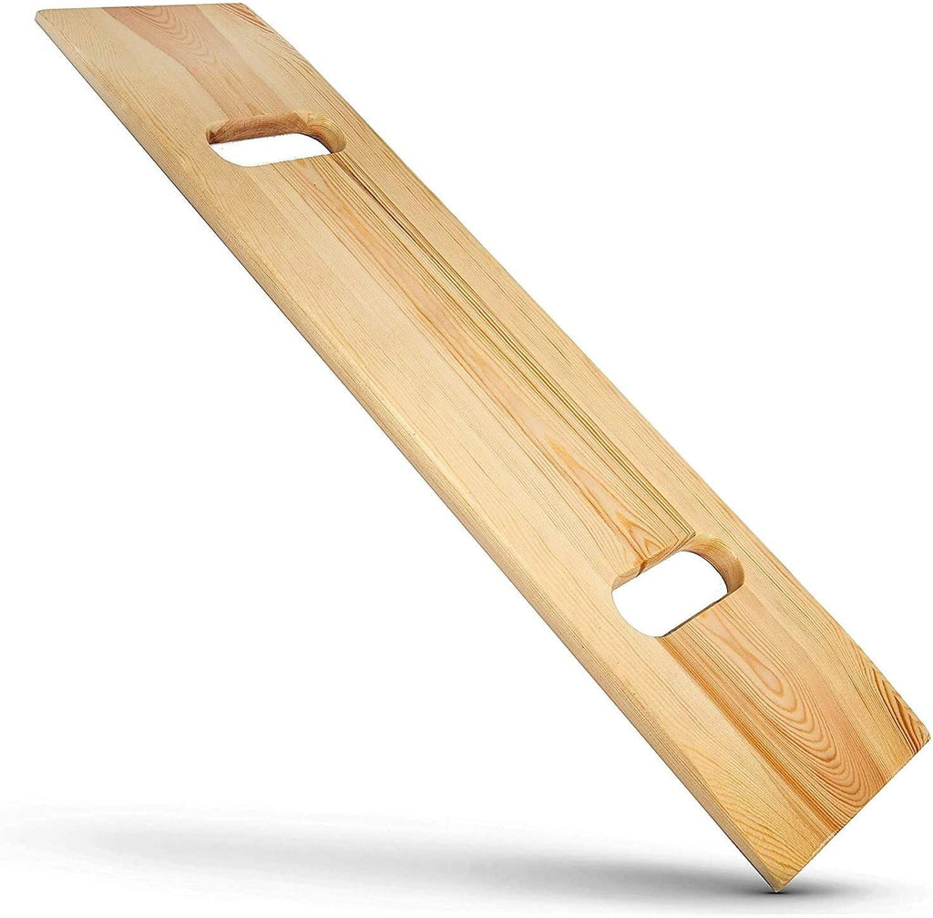 Transfer Board and Slide Board, FSA Eligible, Made of Heavy-Duty Wood for Patient, Senior and Handicap Move Assist