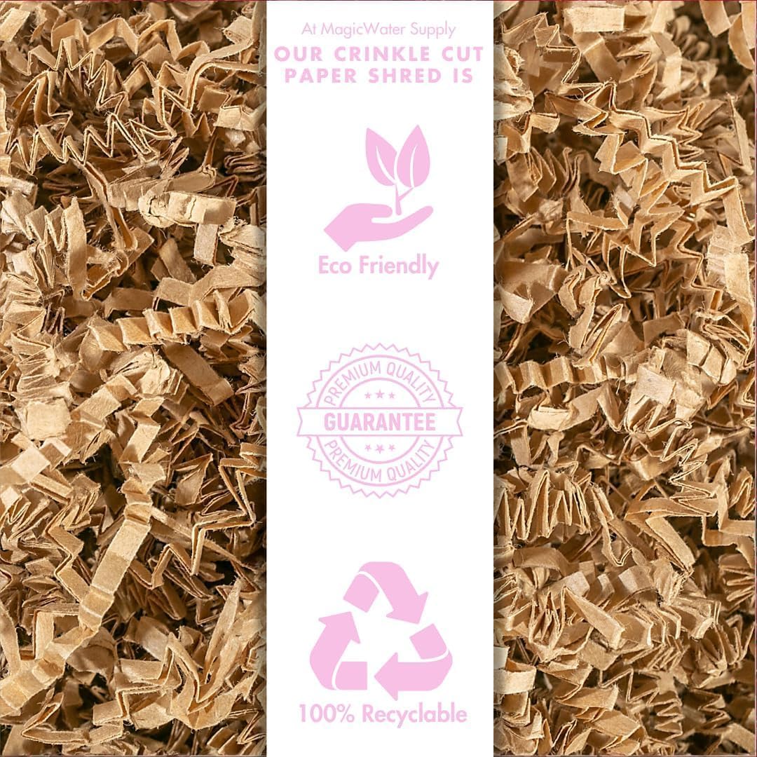 MagicWater Crinkle Cut Paper for Gift Baskets - 5LB - Kraft