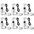 6 Pack SS2 Float Switch for Easy Installation, AC Float Switch with 3/4 Inch Adaptor and 6ft Wire, Water Level Accessory for HVAC System with Condensate Overflow Detection
