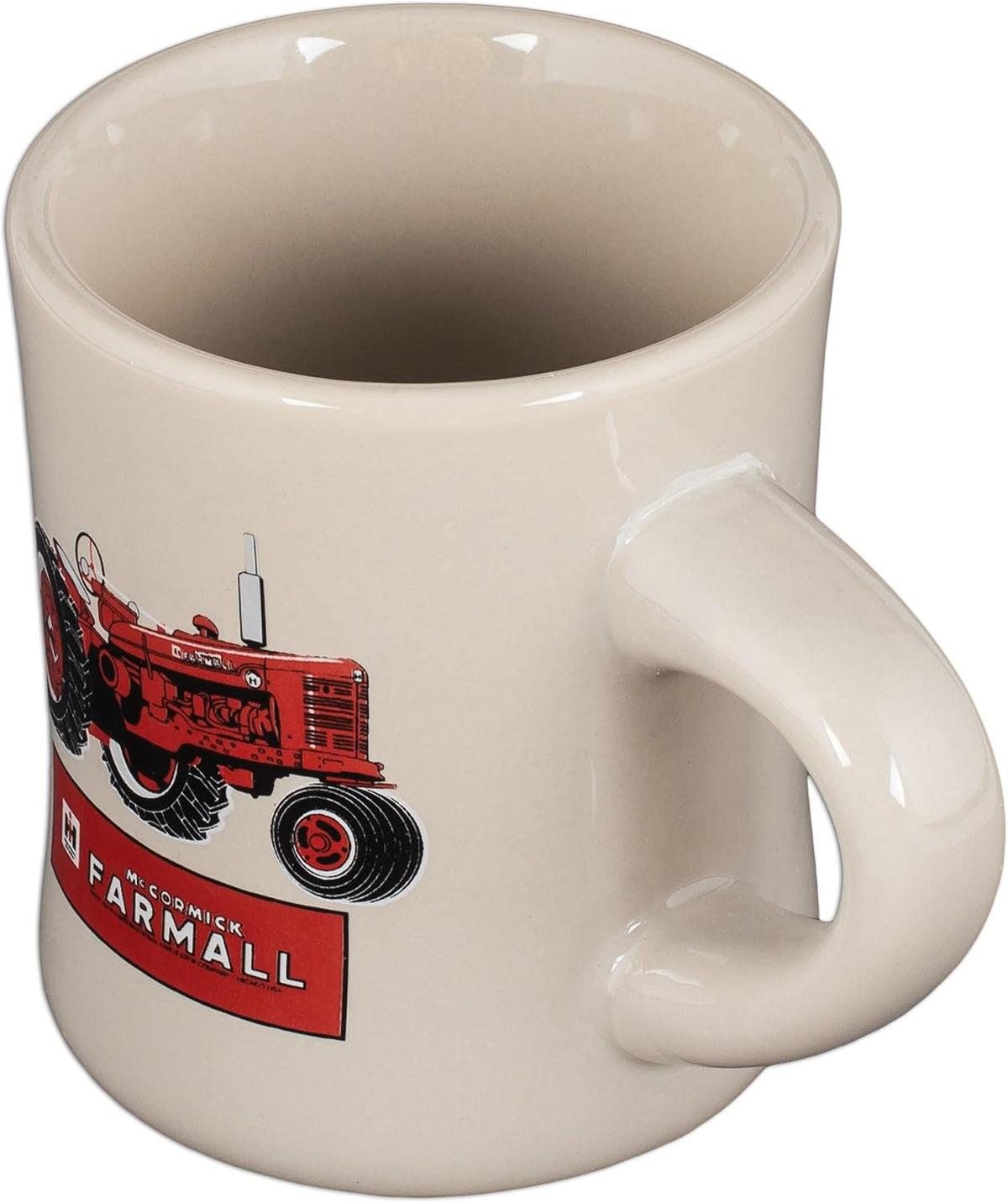Stoneware Diner Mug (White - Red Tractor)